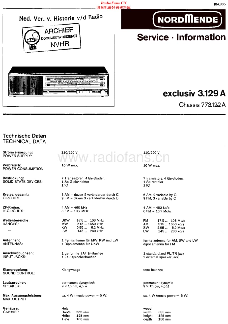 Nordmende_3-129A维修电路原理图.pdf_第1页