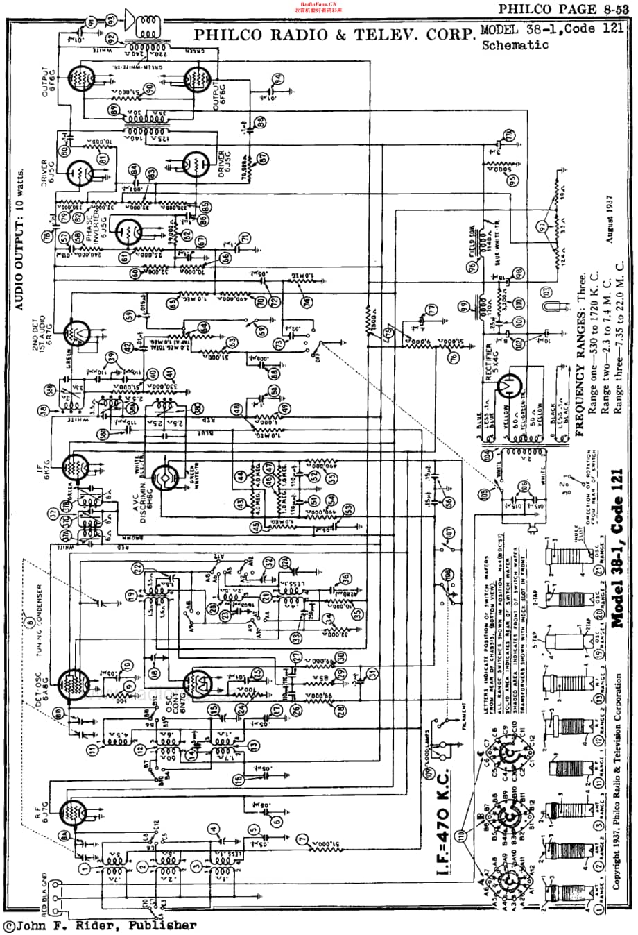 Philco_38-1XX 维修电路原理图.pdf_第2页