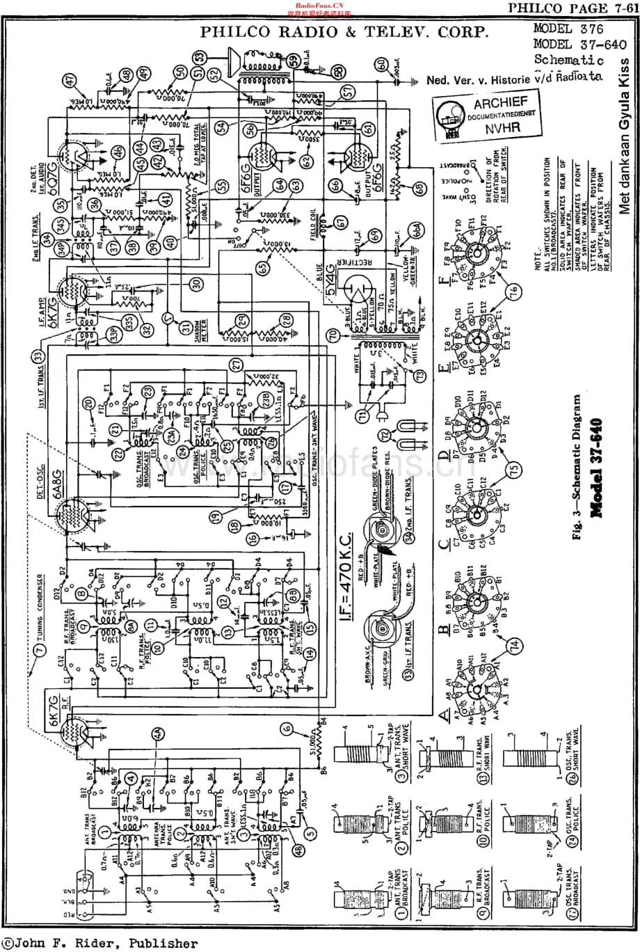 Philco_37-640 维修电路原理图.pdf_第1页
