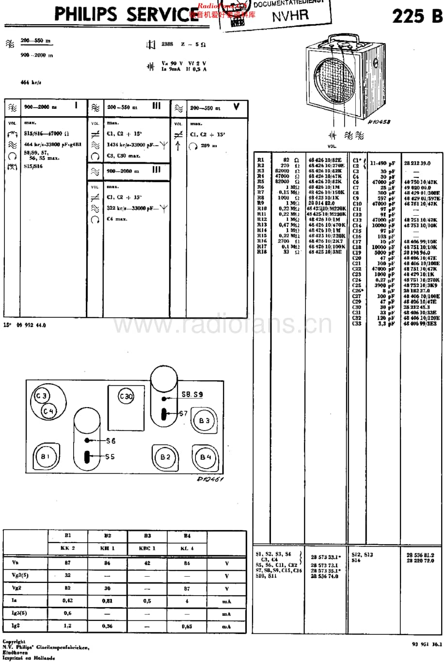 Philips_225B 维修电路原理图.pdf_第1页