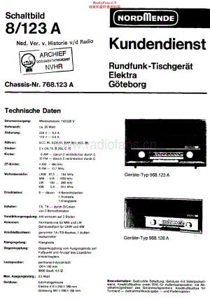 Nordmende_Elektra66维修电路原理图.pdf