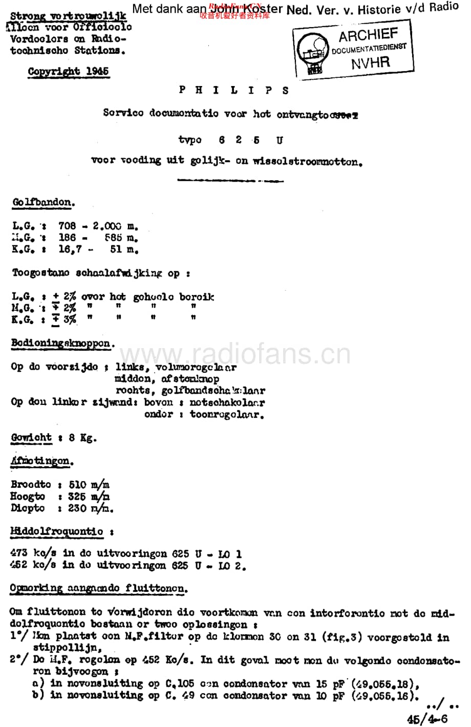 Philips_625U-01-02 维修电路原理图.pdf_第1页