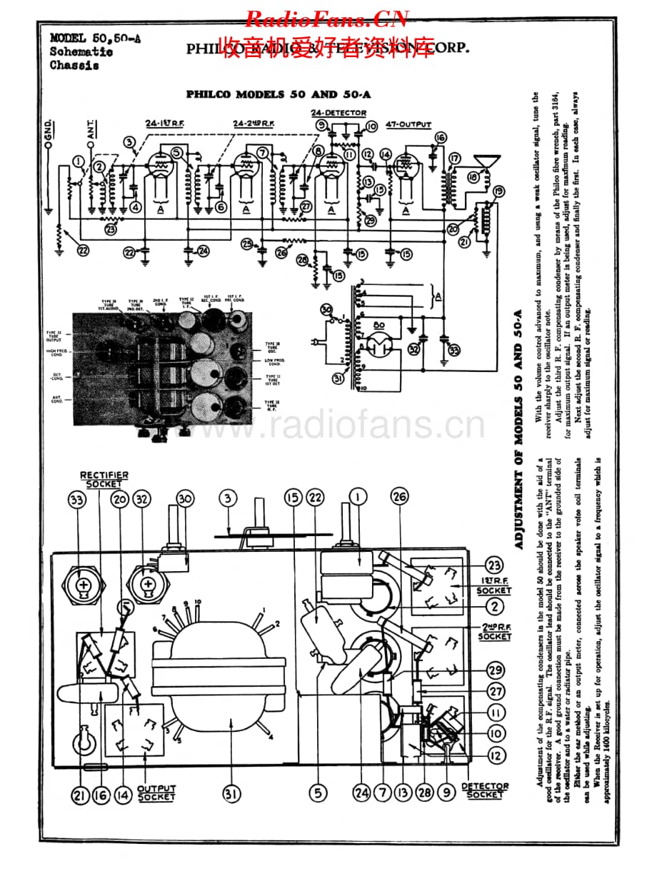Philco_50 维修电路原理图.pdf_第2页