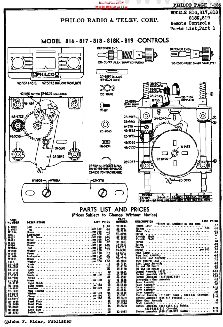 Philco_816 维修电路原理图.pdf_第3页