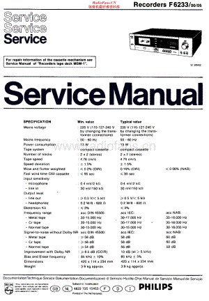 Philips_F6233维修电路原理图.pdf