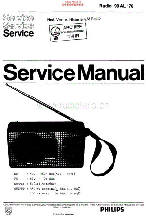 Philips_90AL170 维修电路原理图.pdf