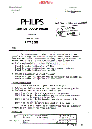 Philips_AF7800 维修电路原理图.pdf