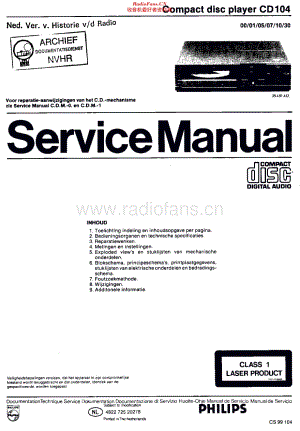 Philips_CD104维修电路原理图.pdf