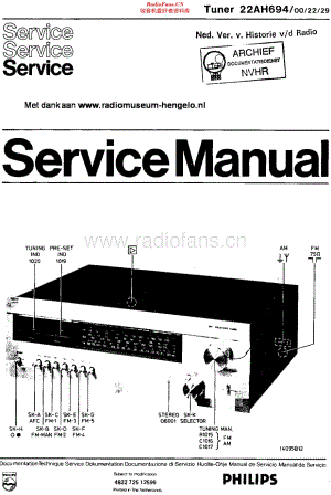 Philips_22AH694 维修电路原理图.pdf