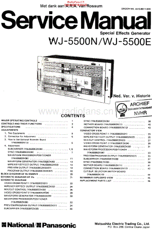Panasonic_WJ5500 维修电路原理图.pdf