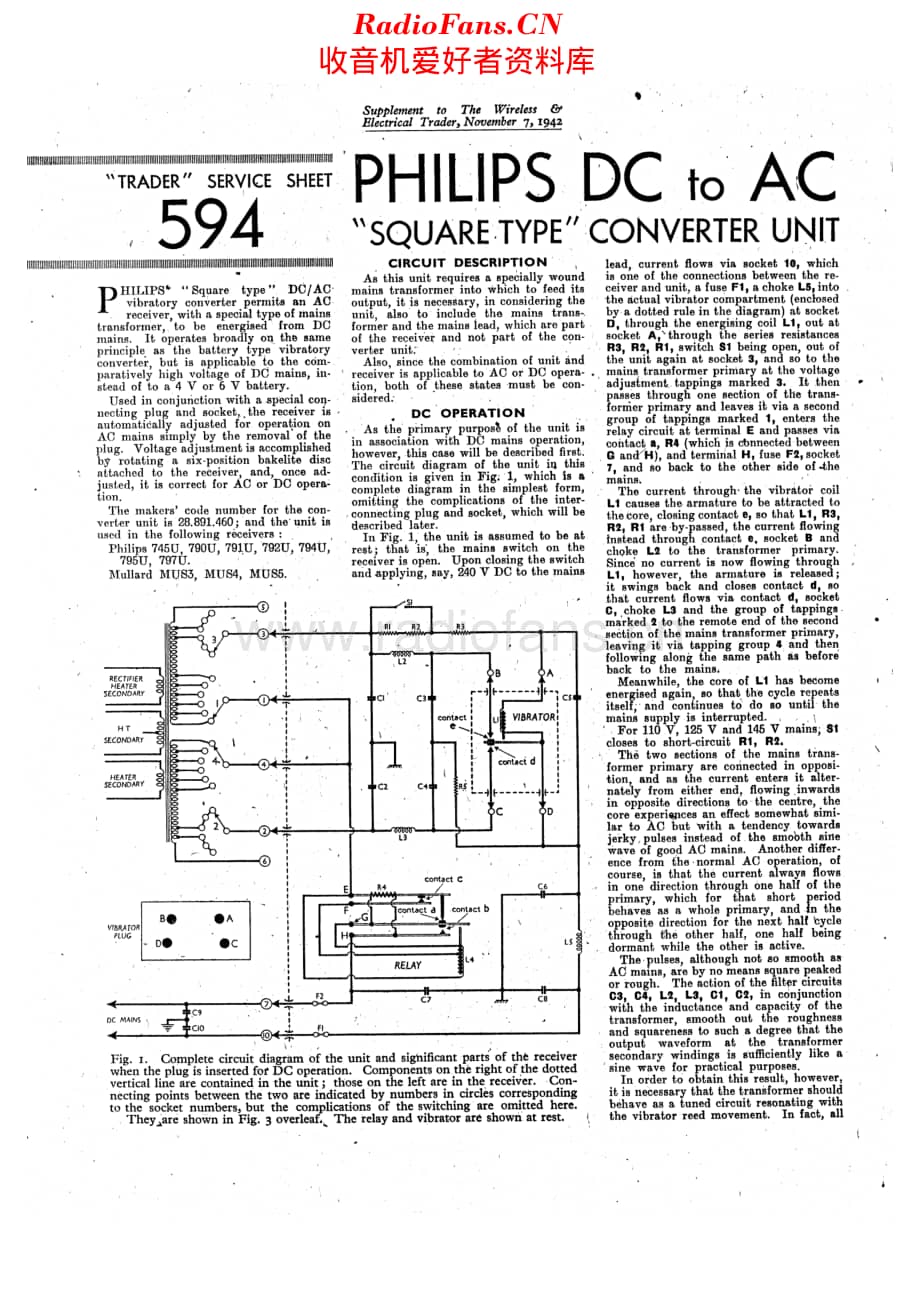 Philips_28.891.460 维修电路原理图.pdf_第1页