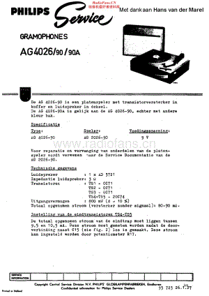 Philips_AG4026 维修电路原理图.pdf
