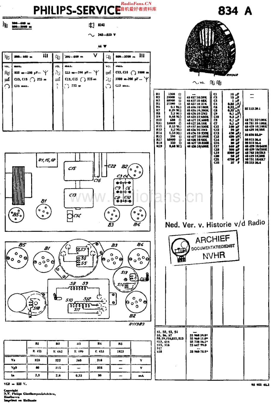 Philips_834A 维修电路原理图.pdf_第1页