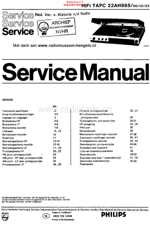 Philips_22AH985 维修电路原理图.pdf