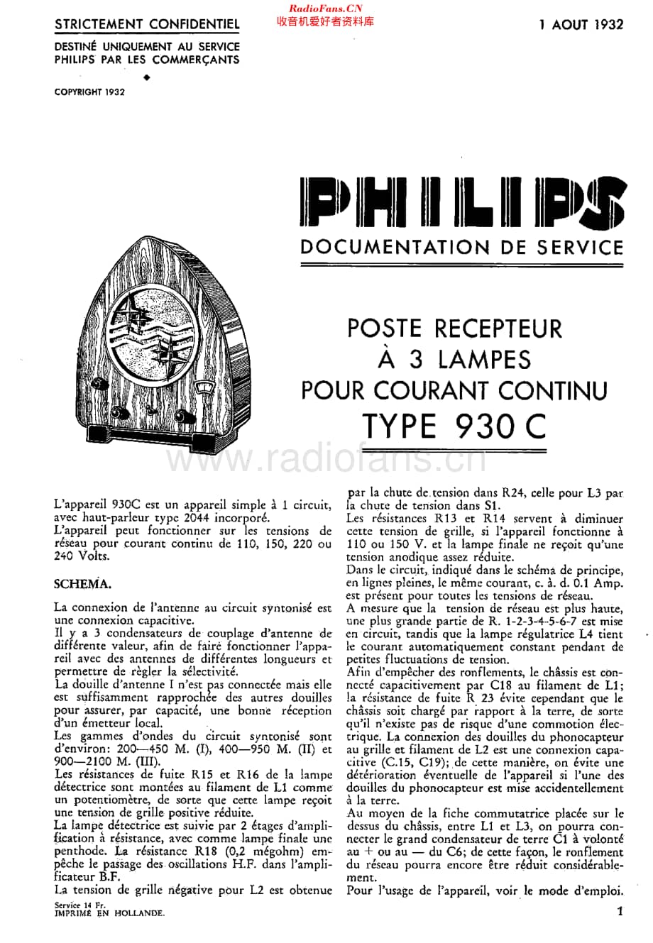 Philips_930C 维修电路原理图.pdf_第1页