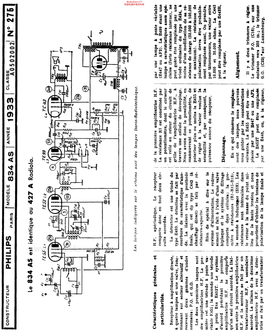 Philips_834AS 维修电路原理图.pdf_第3页