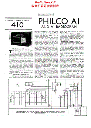 Philco_A1 维修电路原理图.pdf