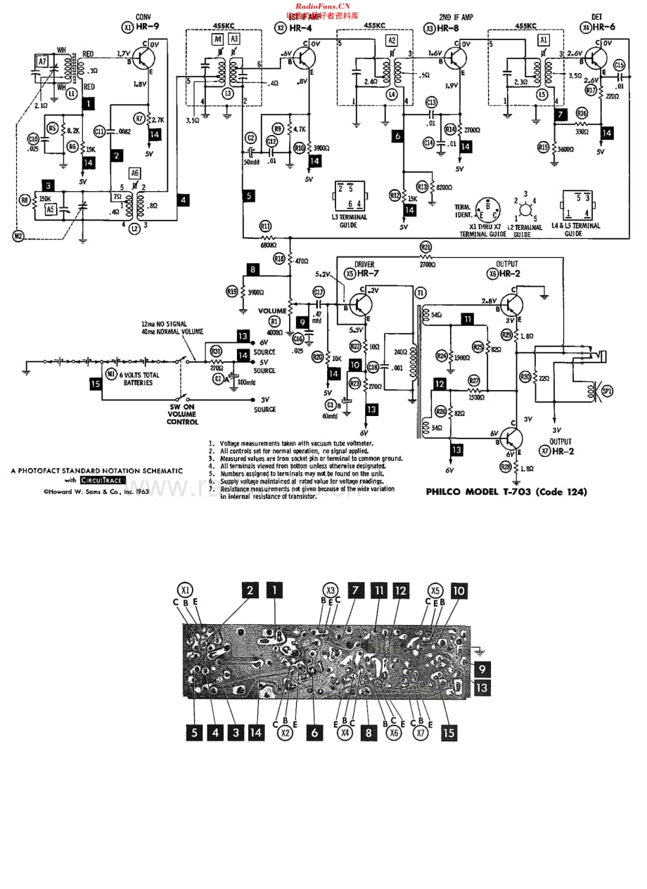 Philco_T703 维修电路原理图.pdf_第2页