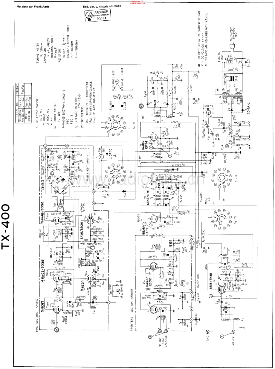Pioneer_TX400维修电路原理图.pdf_第1页