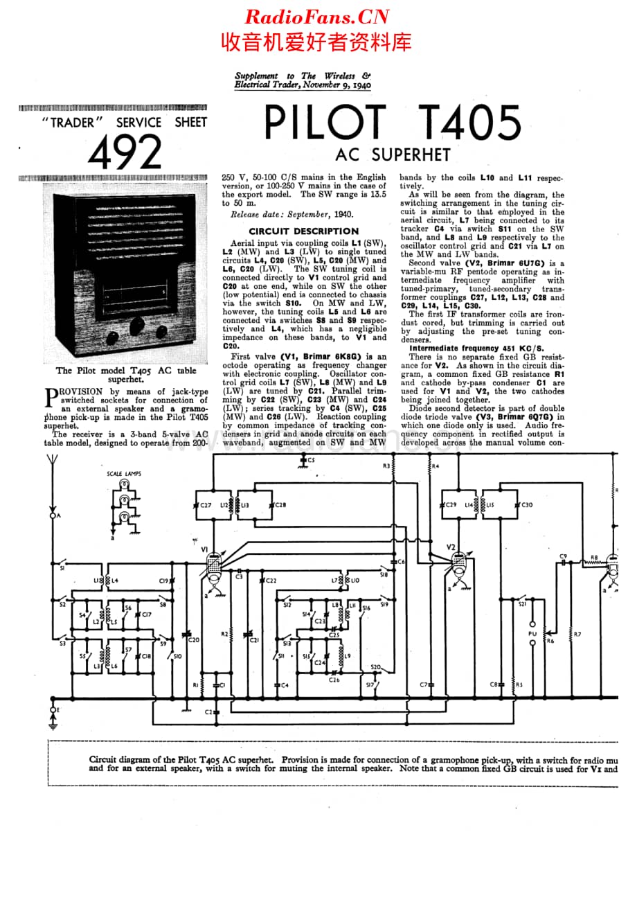 Pilot_T405维修电路原理图.pdf_第1页