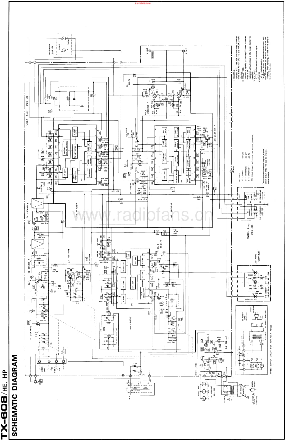 Pioneer_TX608维修电路原理图.pdf_第1页