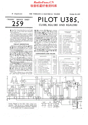 Pilot_U385维修电路原理图.pdf