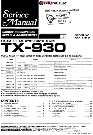 Pioneer_TX930维修电路原理图.pdf