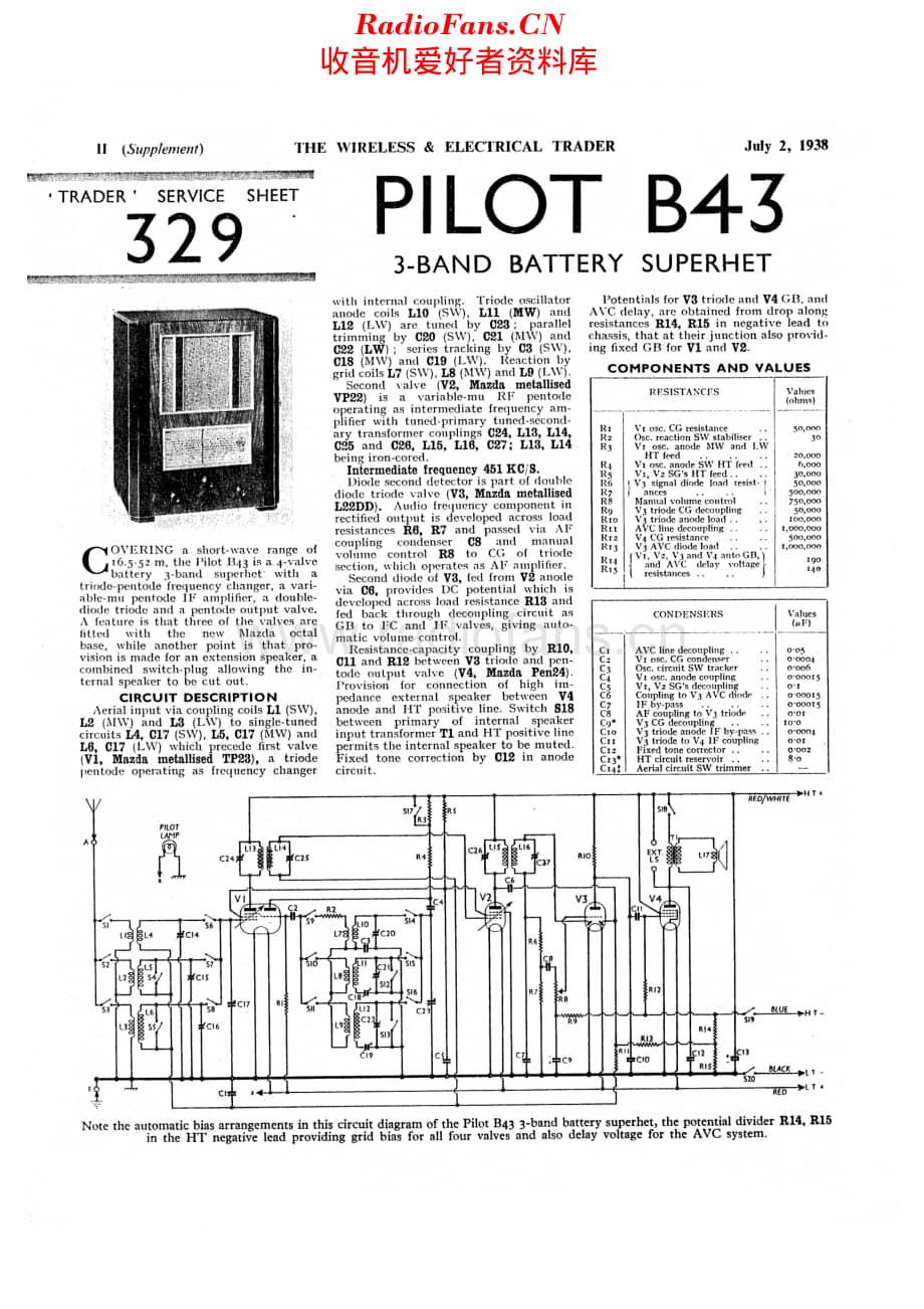 Pilot_B43维修电路原理图.pdf_第1页