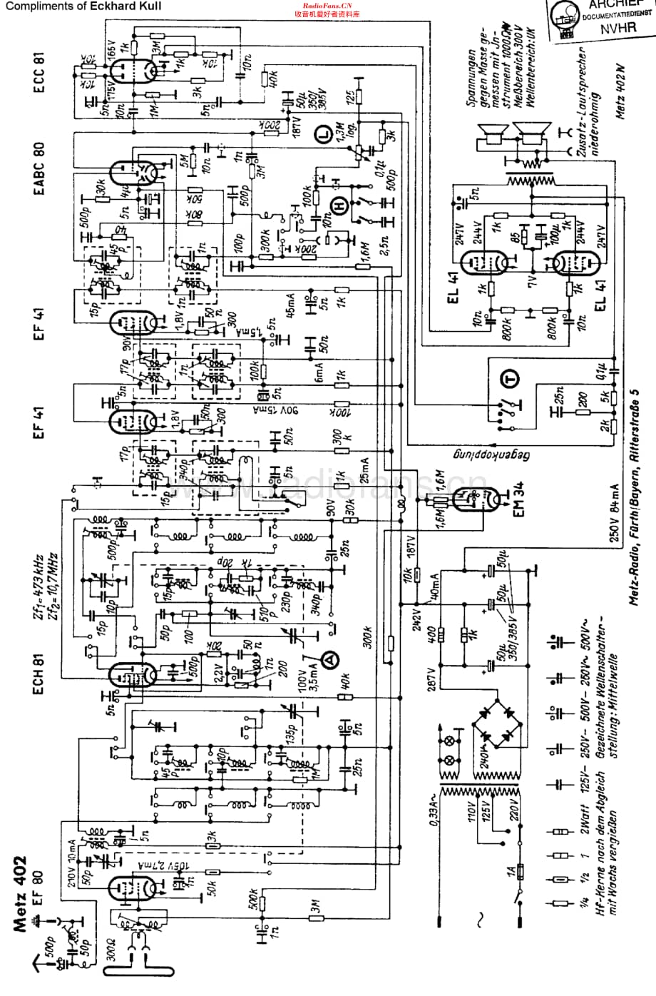 Metz_402W 维修电路原理图.pdf_第1页