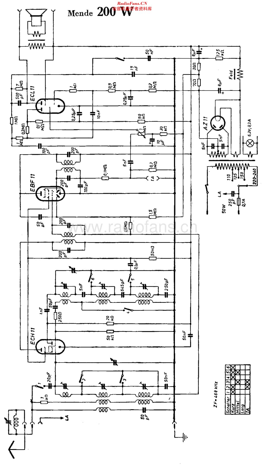 Mende_200W 维修电路原理图.pdf_第1页