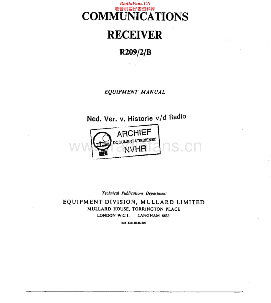 Militair_R209-2B 维修电路原理图.pdf_第1页