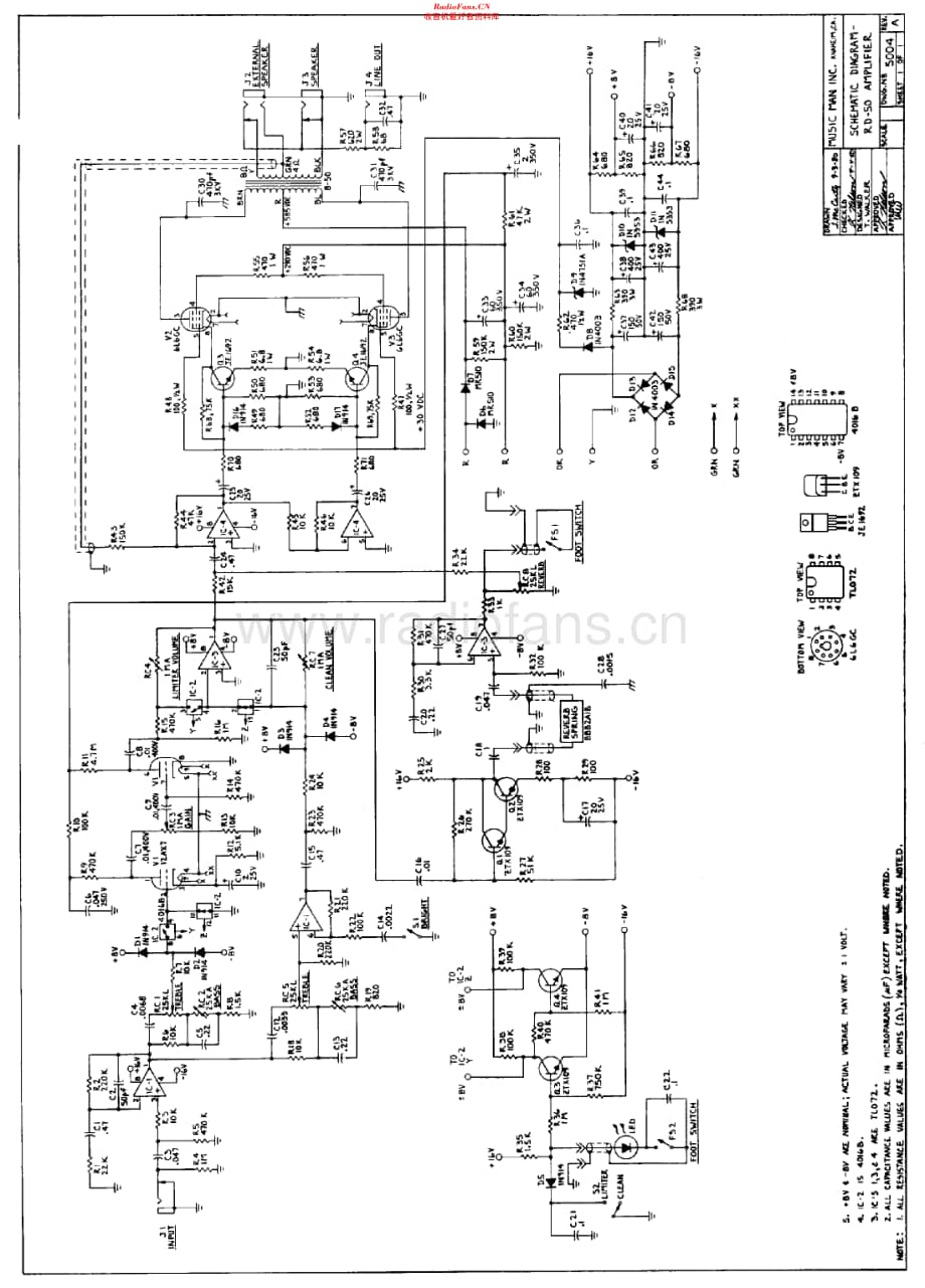 MusicMan_RD50 维修电路原理图.pdf_第1页