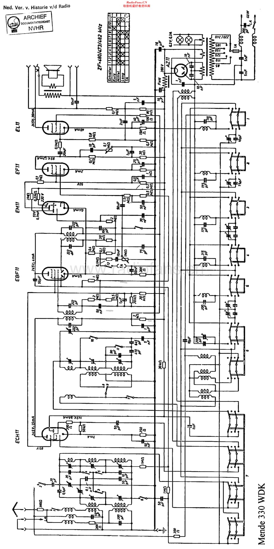 Mende_330WDK 维修电路原理图.pdf_第1页