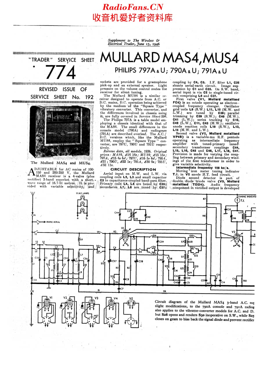 Mullard_MAS4 维修电路原理图.pdf_第1页