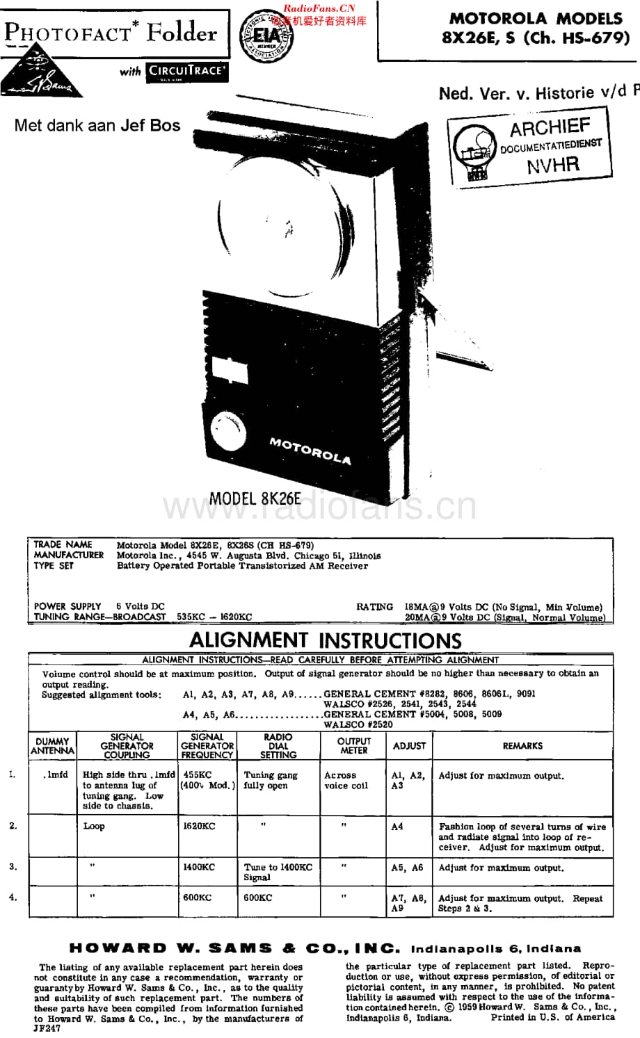 Motorola_8X26 维修电路原理图.pdf_第1页