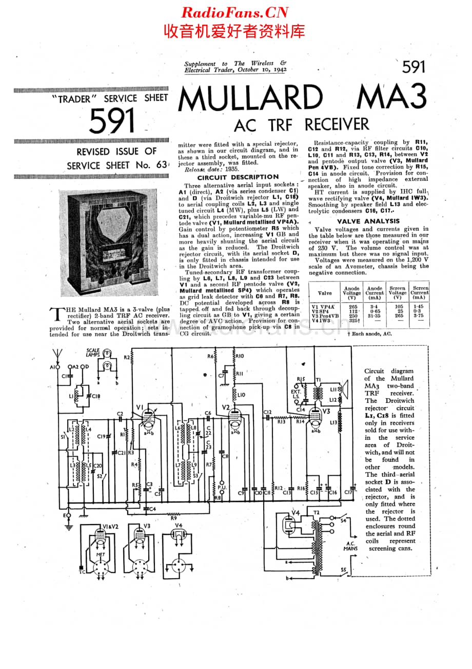Mullard_MA3 维修电路原理图.pdf_第1页