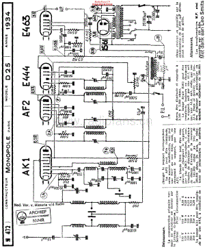 Monopole_D25 维修电路原理图.pdf
