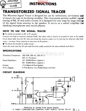 Micronta_SignalTracer 维修电路原理图.pdf