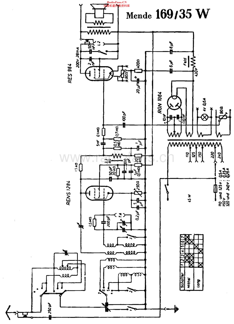 Mende_169-35W 维修电路原理图.pdf_第1页
