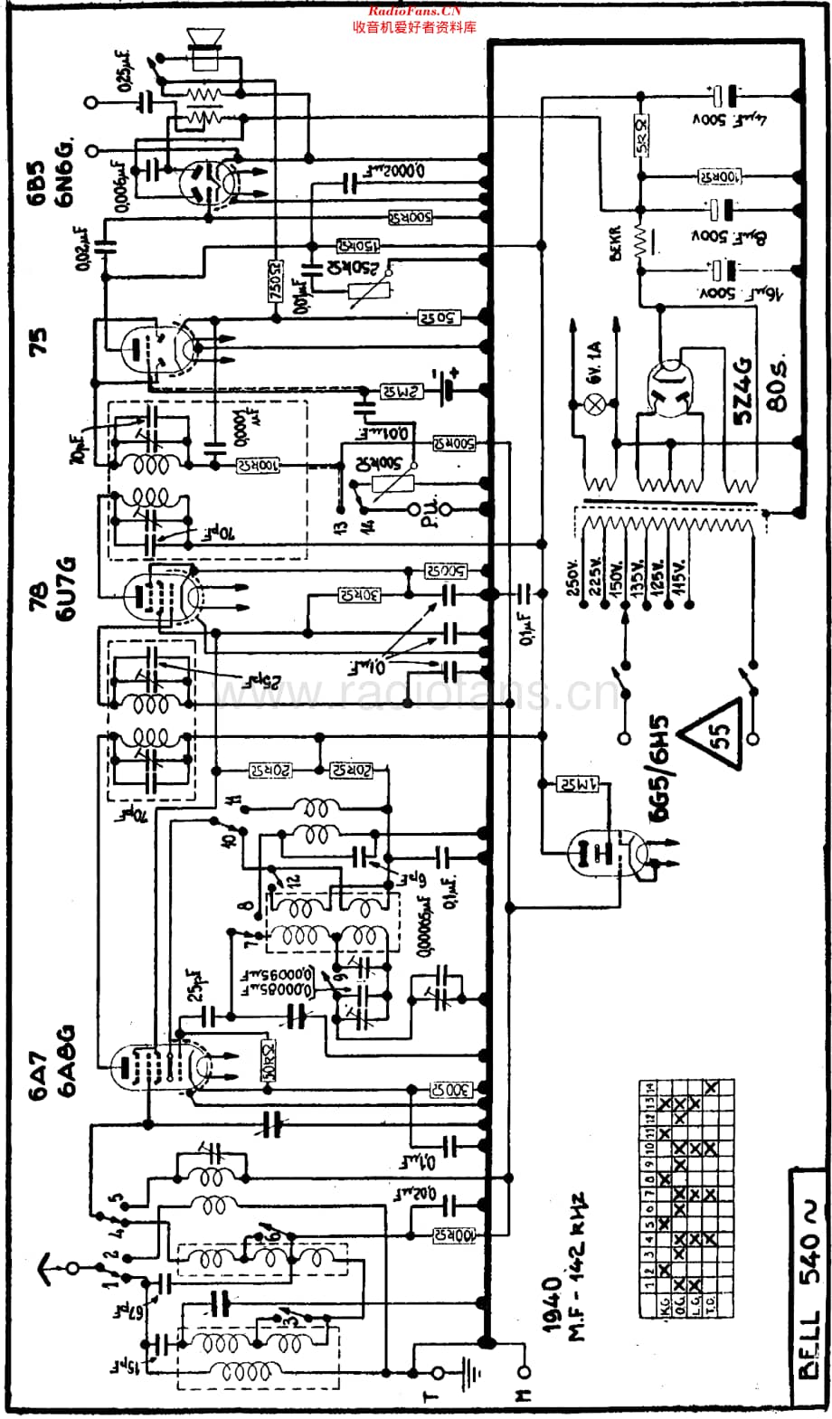 Radiobell_540A维修电路原理图.pdf_第1页