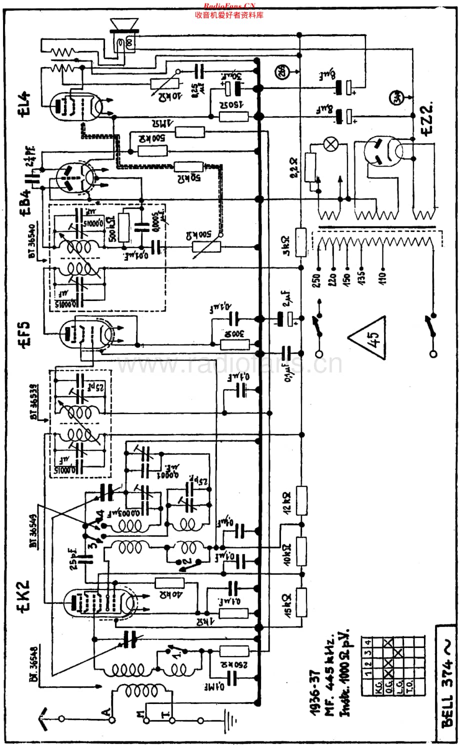Radiobell_374A维修电路原理图.pdf_第1页