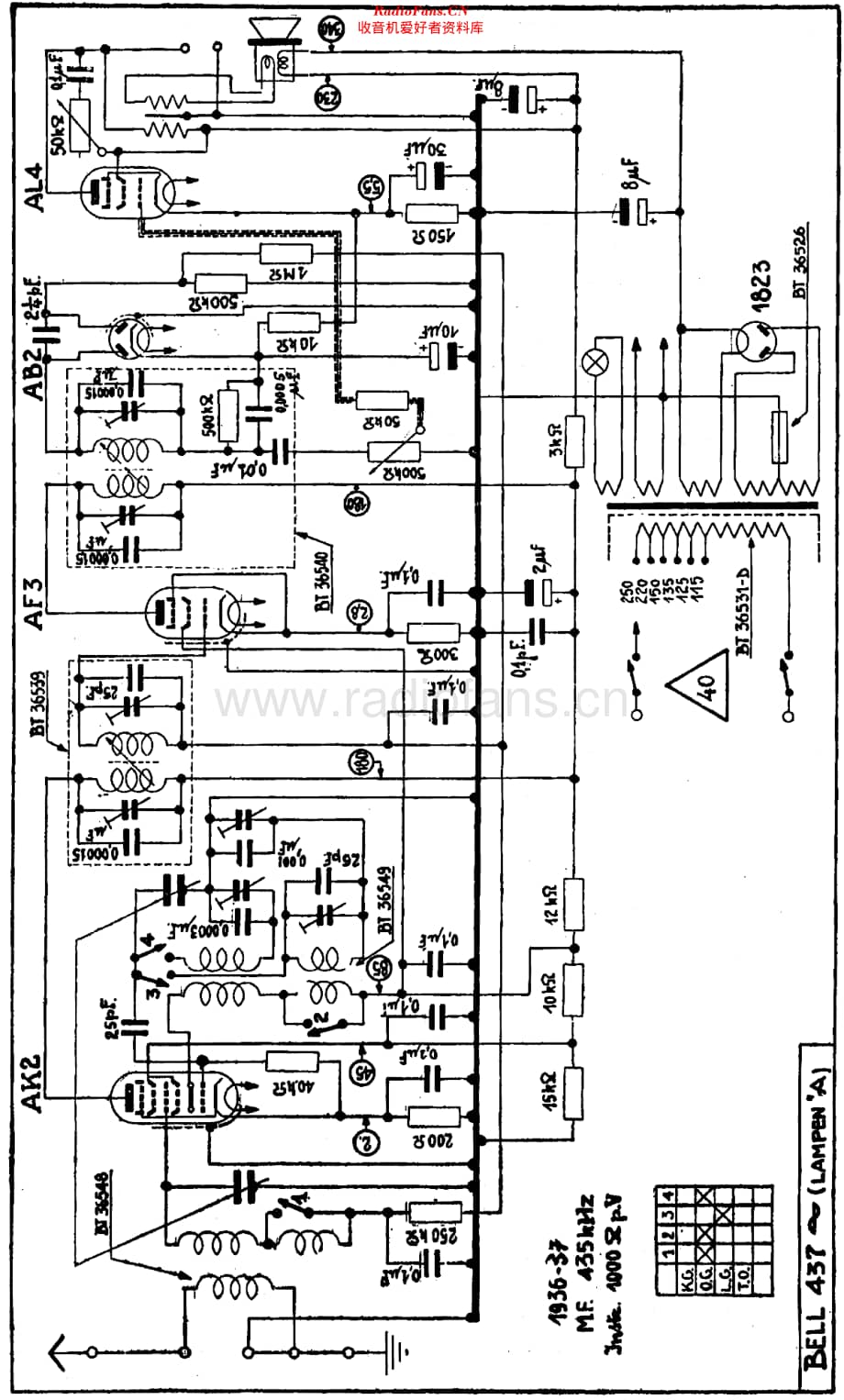 Radiobell_437A维修电路原理图.pdf_第2页