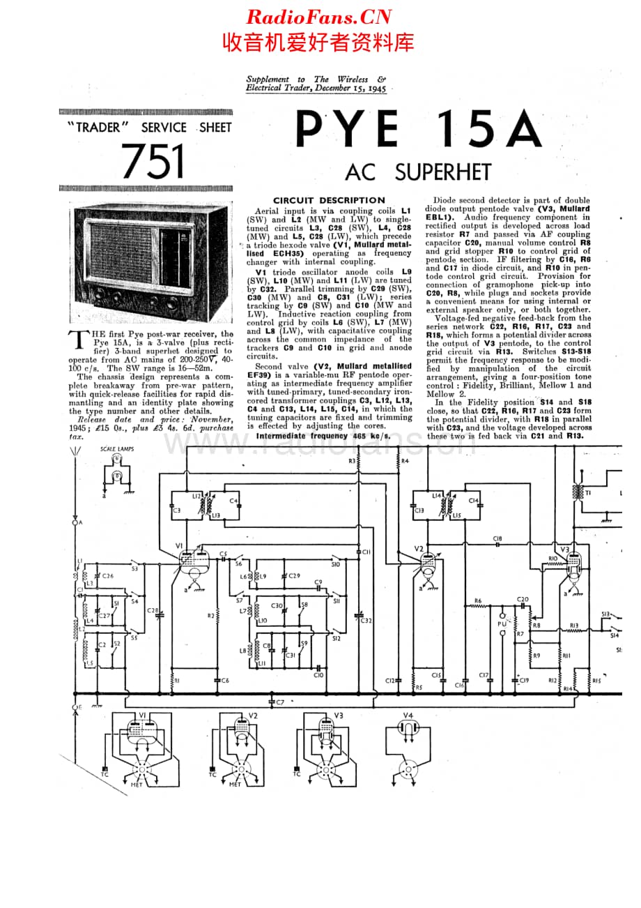 Pye_15A维修电路原理图.pdf_第1页