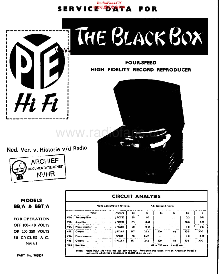 Pye_BlackBox4Sp维修电路原理图.pdf_第1页