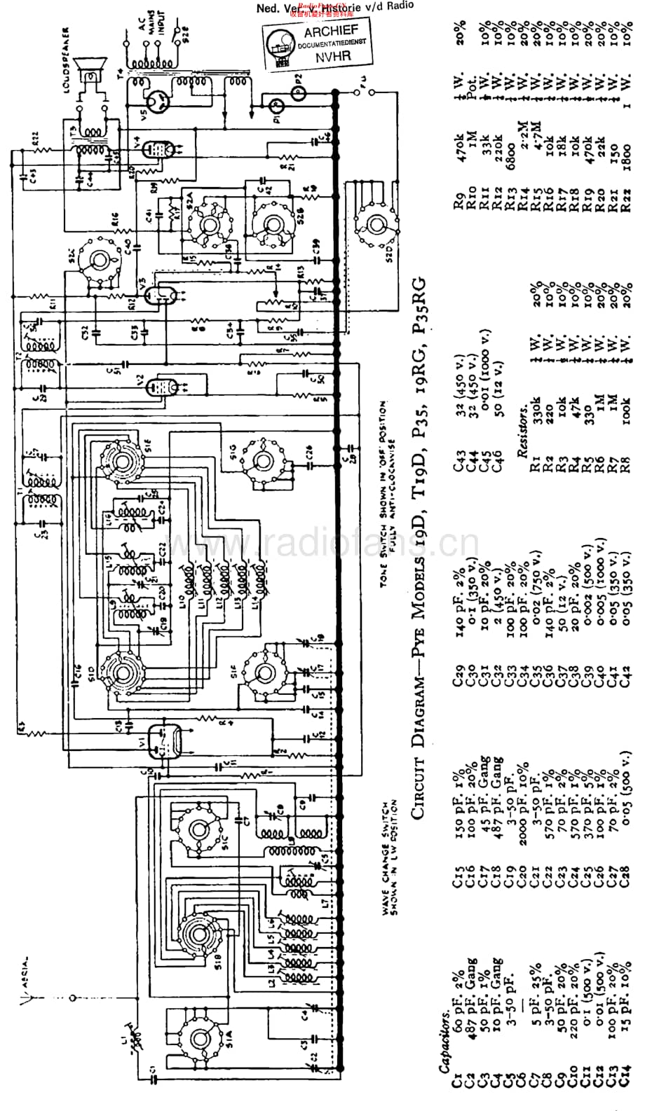Pye_19D维修电路原理图.pdf_第1页