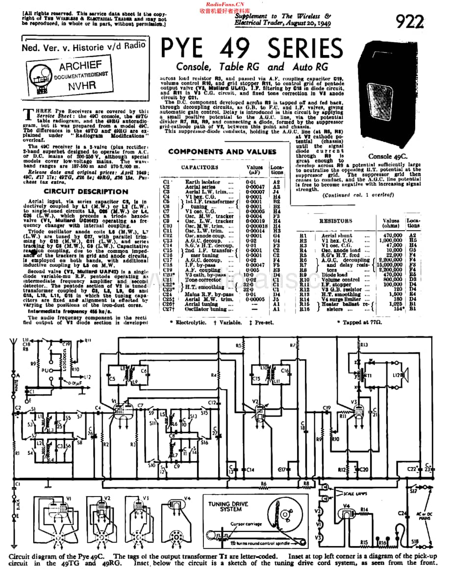 Pye_49C维修电路原理图.pdf_第1页