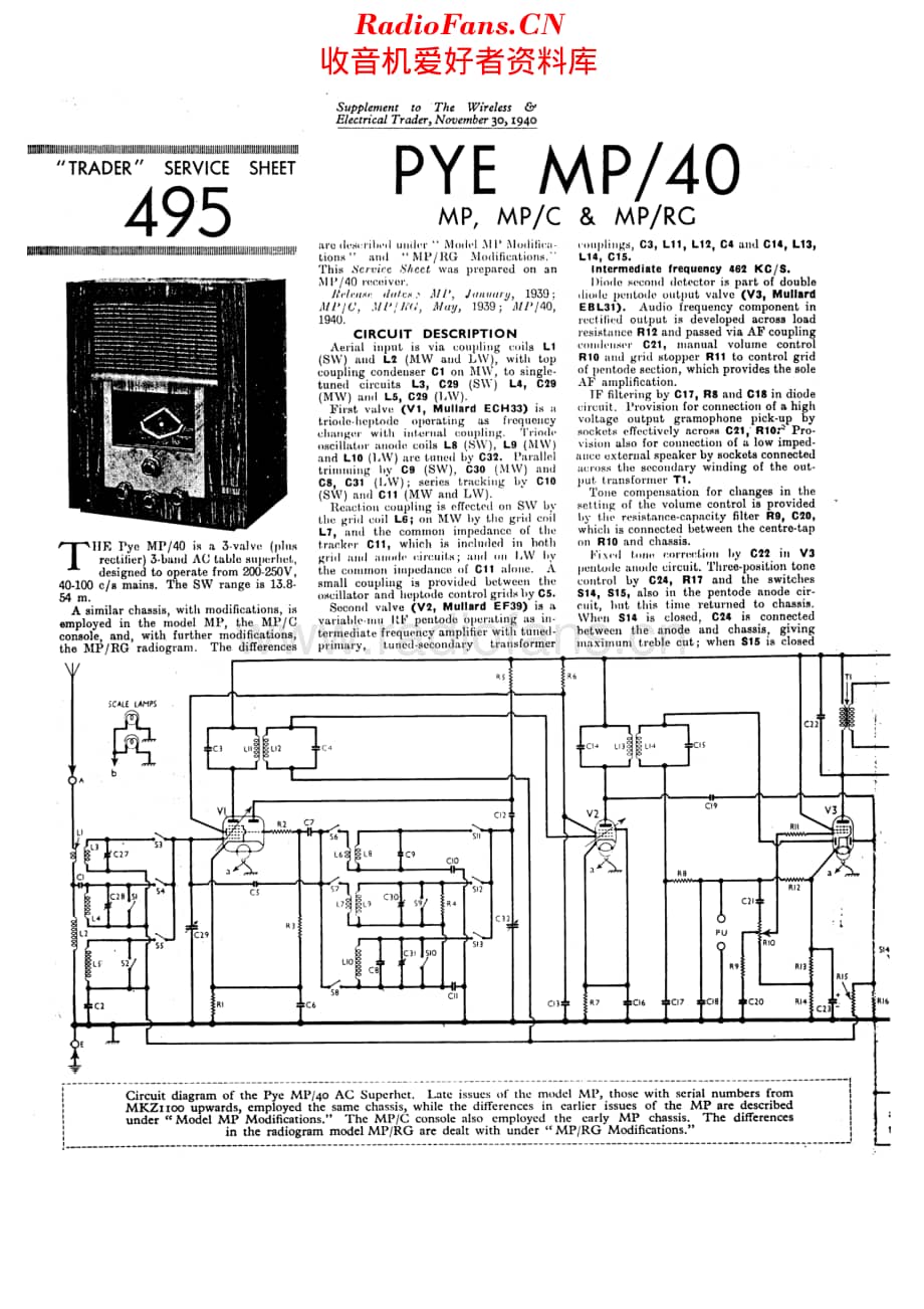Pye_MP40维修电路原理图.pdf_第1页