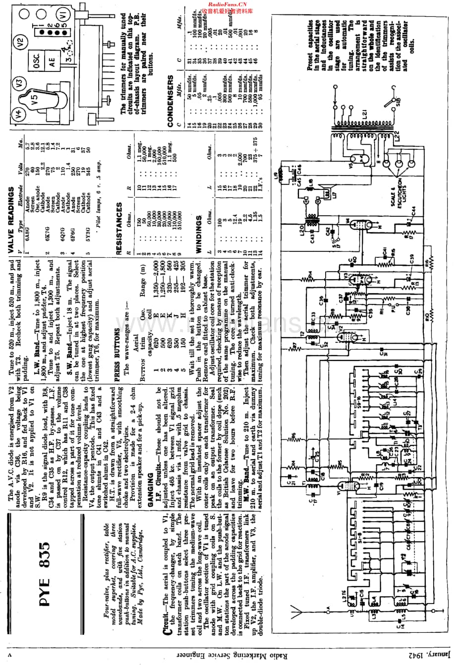 Pye_835维修电路原理图.pdf_第1页