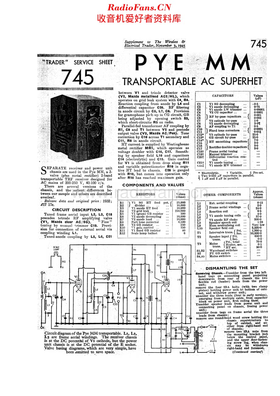 Pye_MM维修电路原理图.pdf_第1页