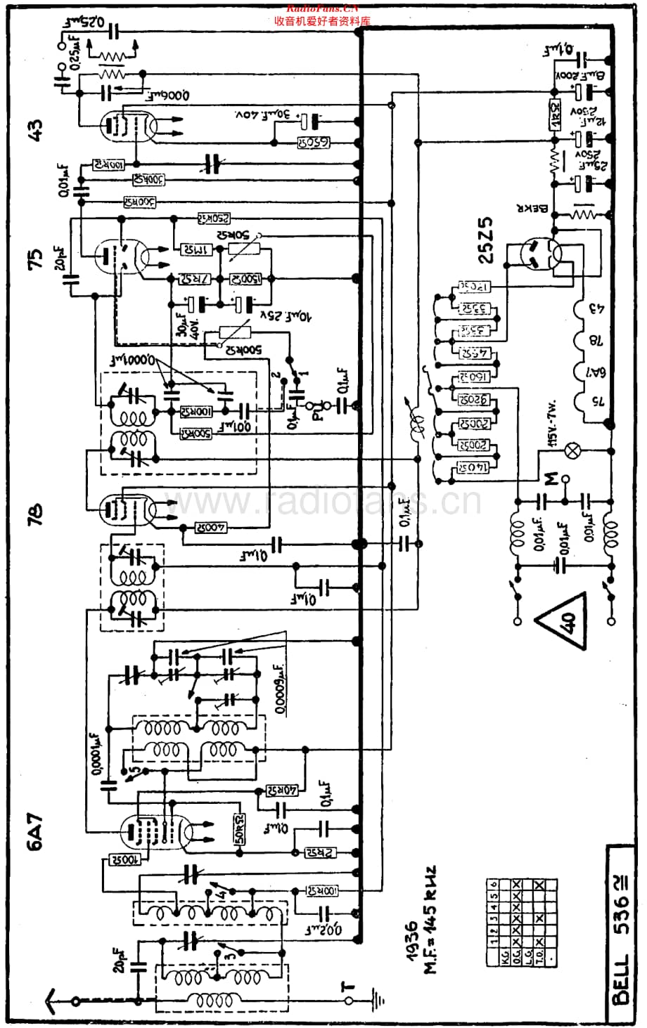 Radiobell_536U维修电路原理图.pdf_第1页